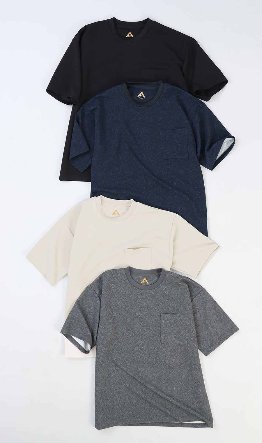 青山吉能　Tシャツ4枚セット（Lサイズ） 男女兼用】らくリッチドライリップルTシャツ【セットアップ着用