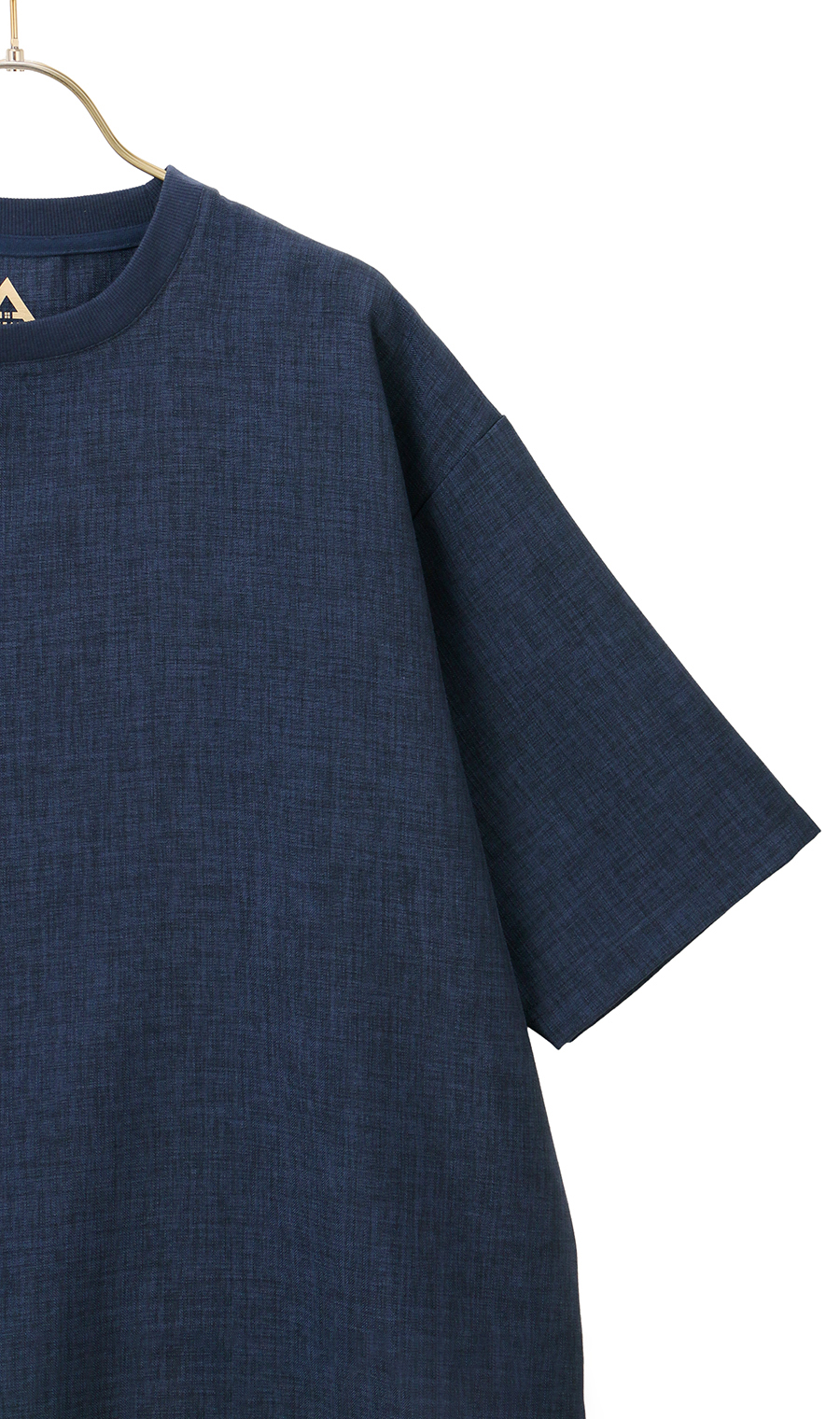 【男女兼用】らくリッチ麻ライクTシャツ ネイビー S