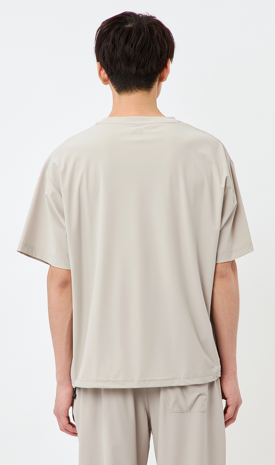 【男女兼用】こおリッチ接触冷感Tシャツ【セットアップ着用可】 ベージュ M