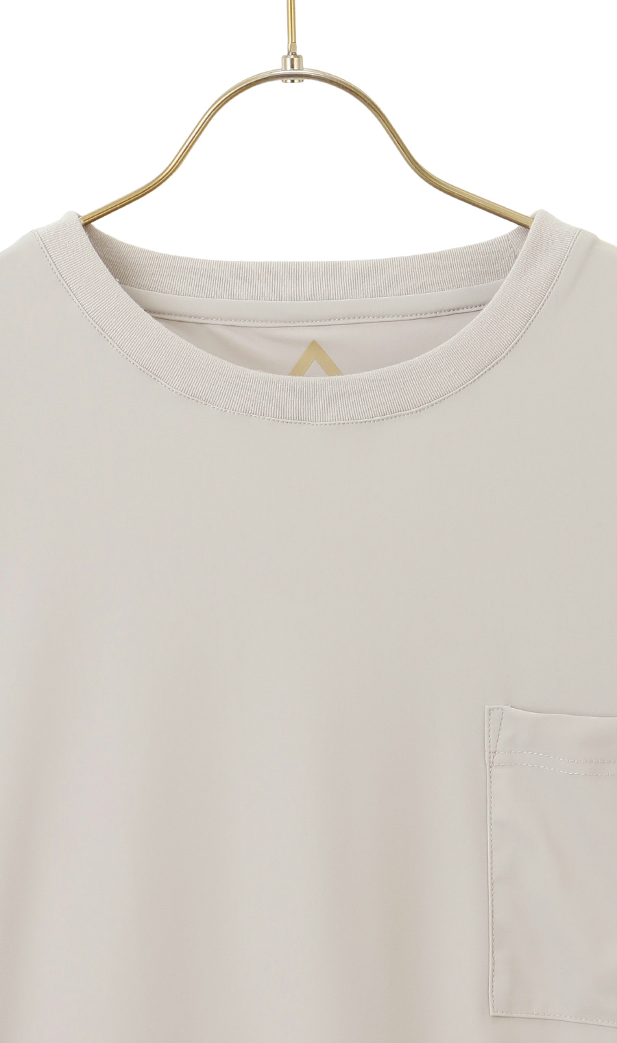 【男女兼用】こおリッチ接触冷感Tシャツ【セットアップ着用可】 ベージュ M