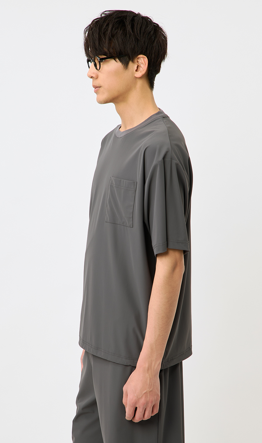 オリジナル　あづみ一樹　Tシャツ＆冷感タオルセット　L kOhAKU接触冷感ねじりアシメTシャツ[品番：MITW0017269