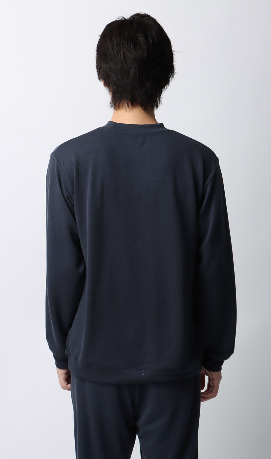 【男女兼用】とろリッチロングＴシャツ【セットアップ着用可】 ネイビー S