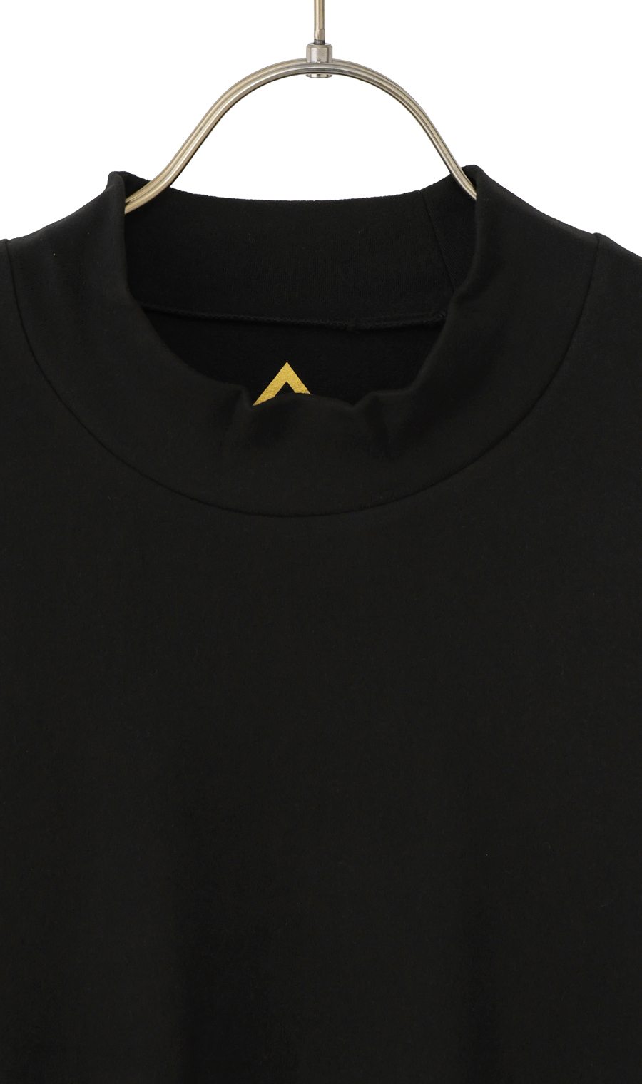 ほかリッチもちもち起毛ハイネックTシャツ ブラック L