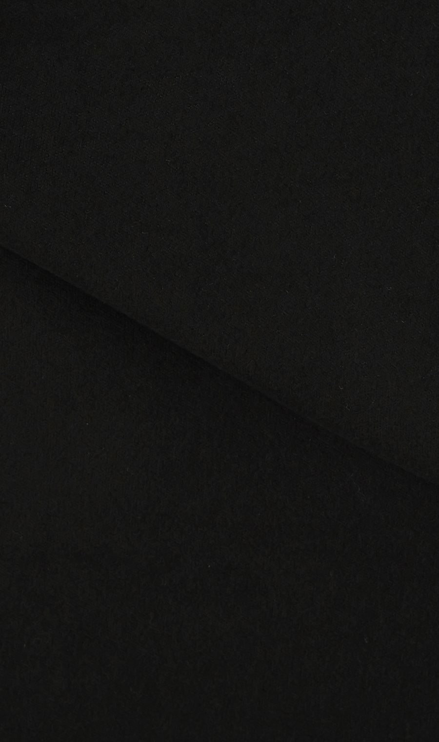 ほかリッチもちもち起毛ハイネックTシャツ ブラック L