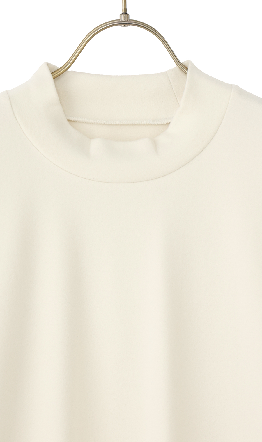 ほかリッチもちもち起毛ハイネックTシャツ オフ 3L