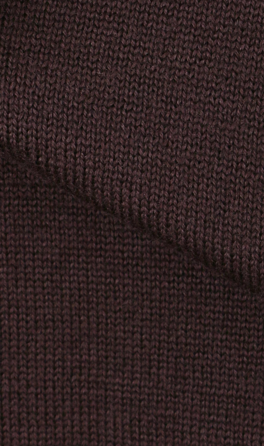 リンクス柄クルーネックセーター《gim》《日本製》 ワイン M