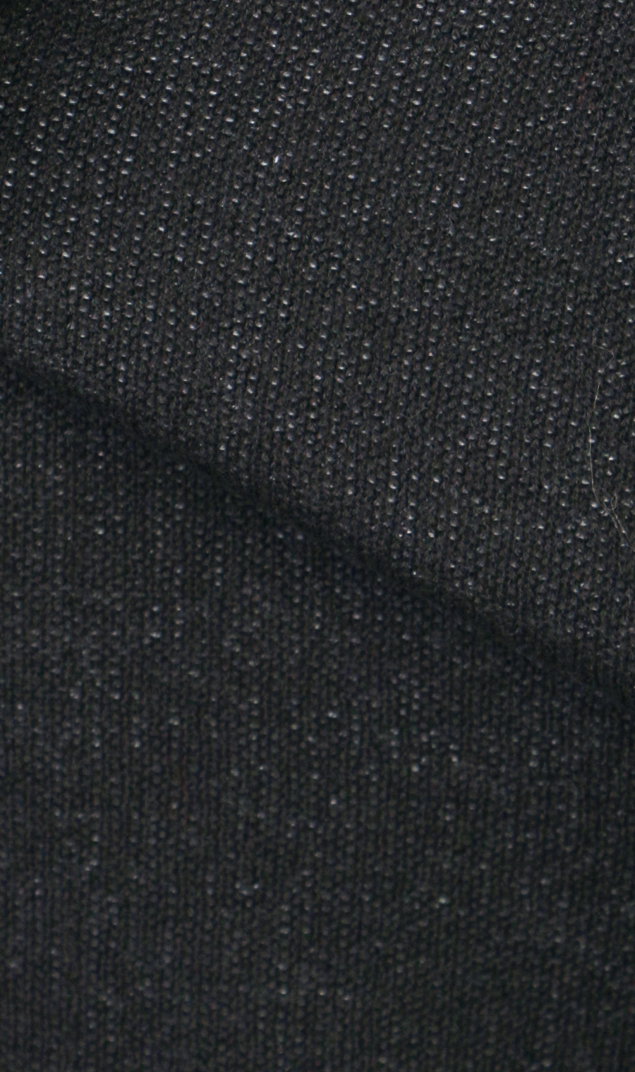 スウェット風ニットセーター ブラック 3L