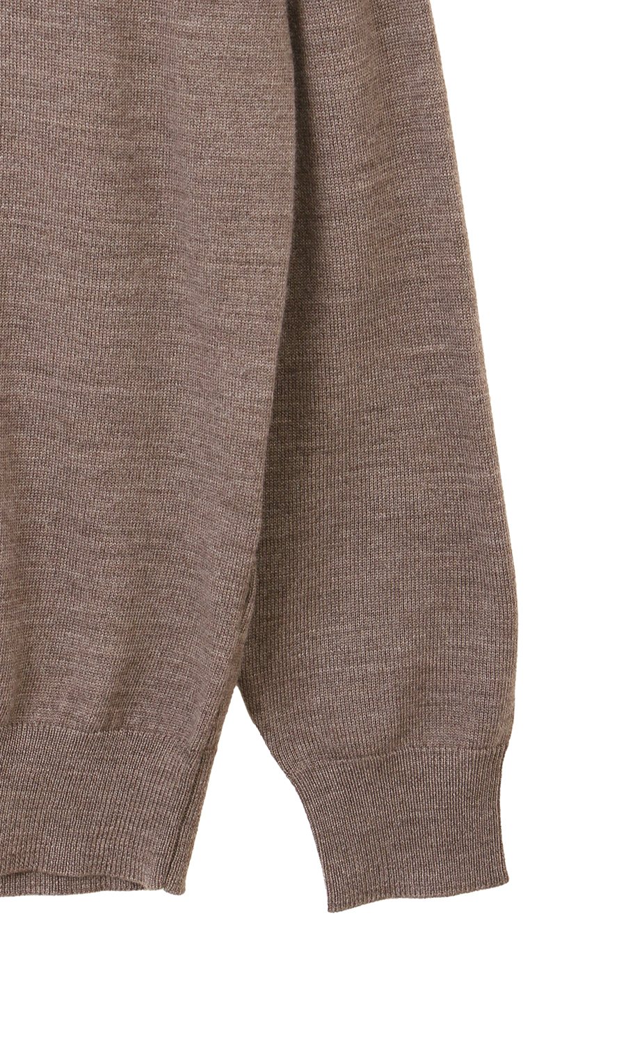 ハーフジップセーター【ウォッシャブル】 ベージュ M