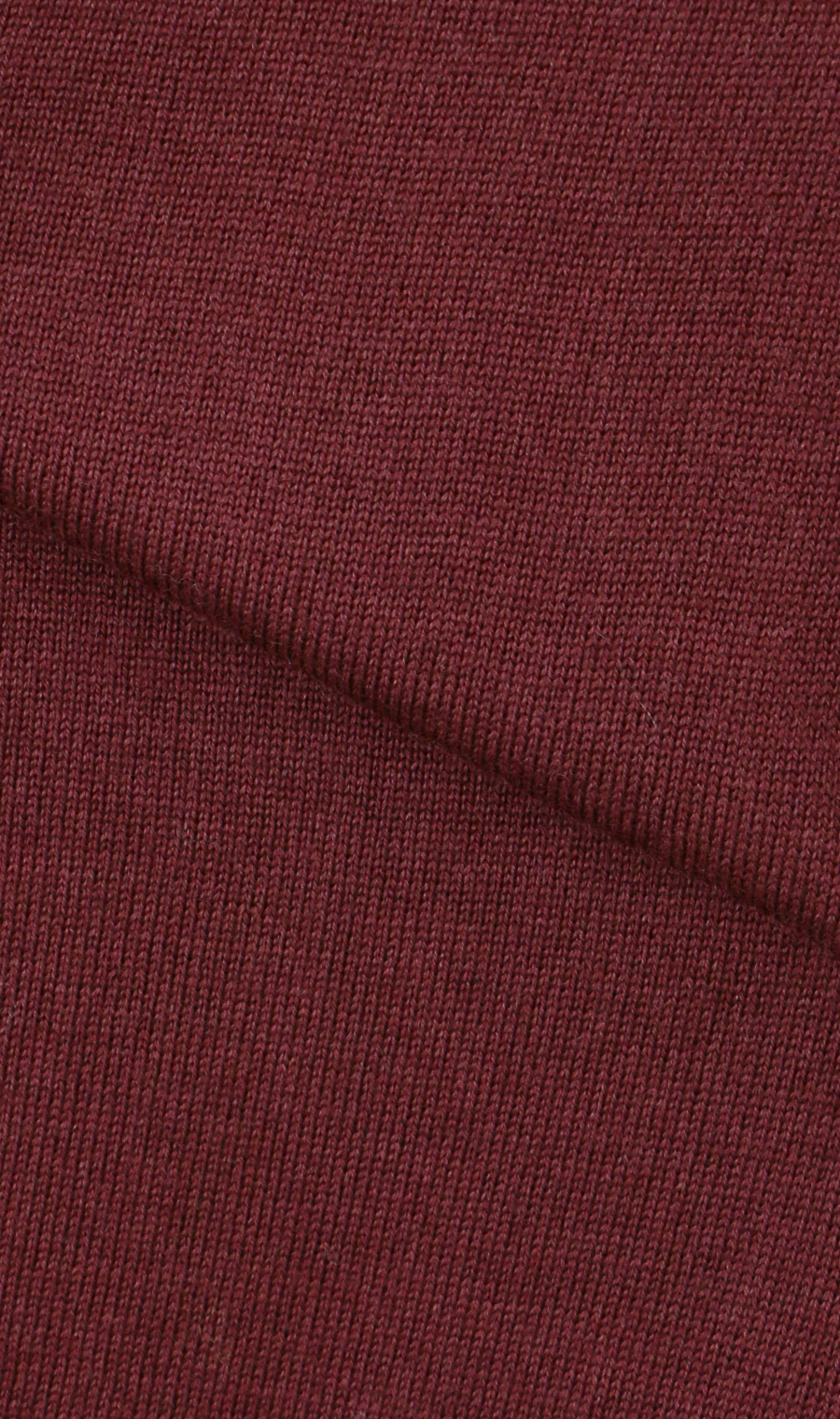ハーフジップセーター【ウォッシャブル】 ワイン M