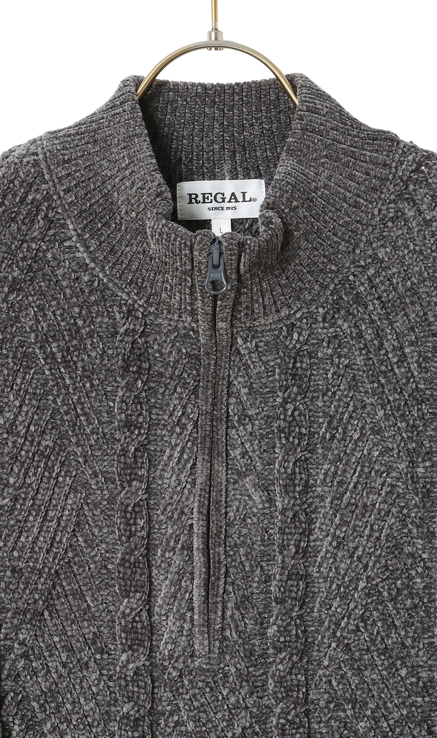 モールハーフジップセーター (654111-33) | REGAL(黒) | 紳士服