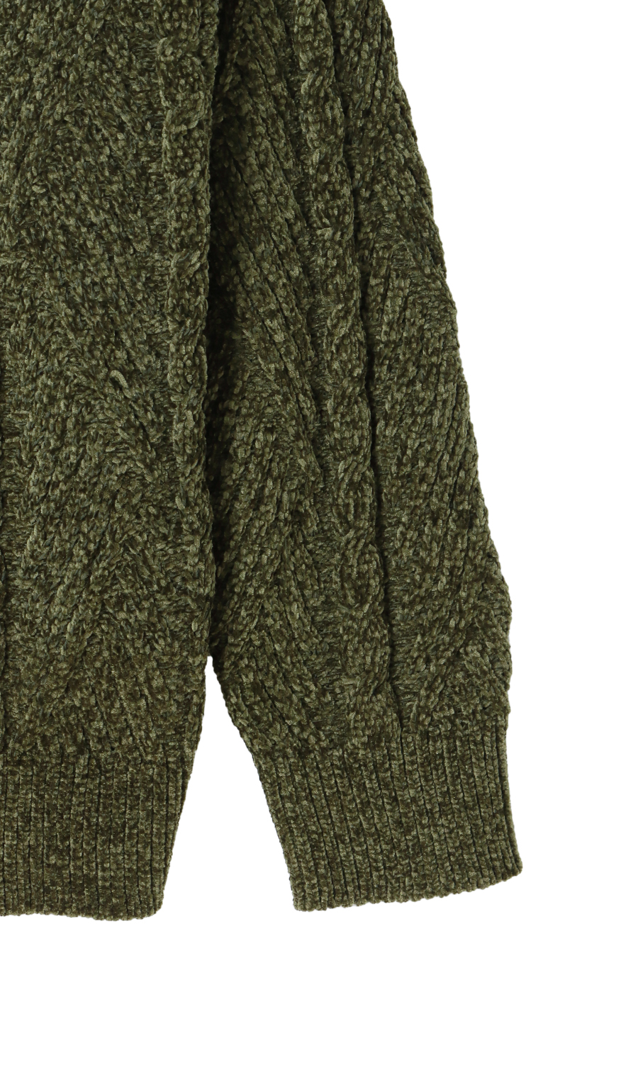 モールハーフジップセーター グリーン M