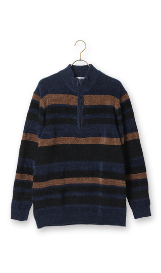 モールハーフジップセーター (654112-23) | REGAL(黒) | 紳士服