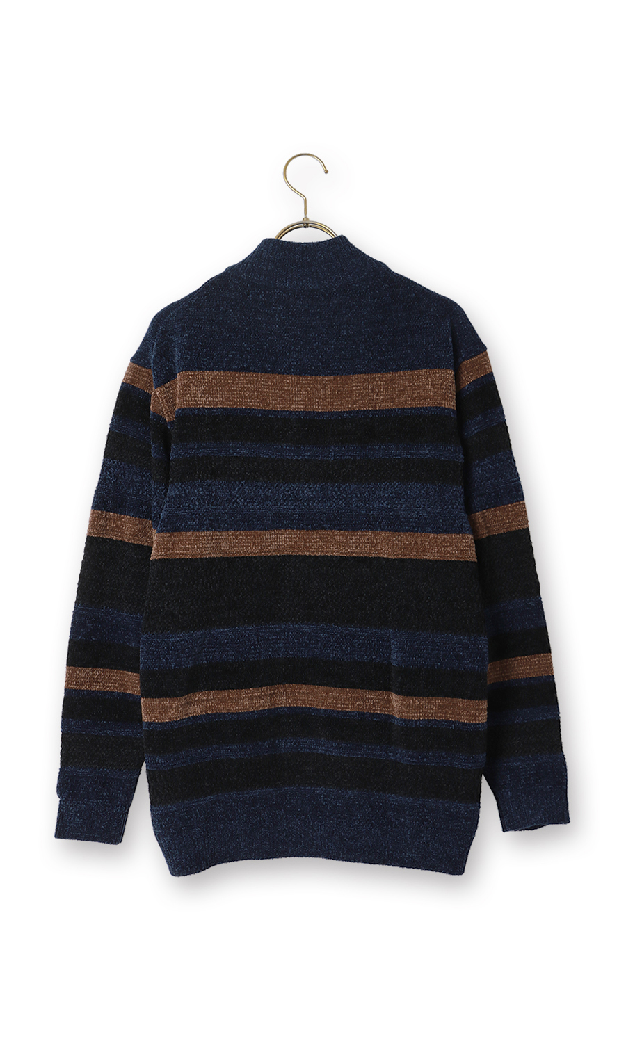 モールハーフジップセーター ネイビー M