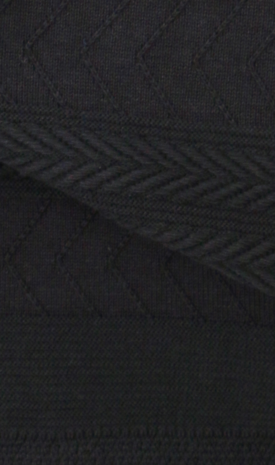 クルーネックセーター ブラック M