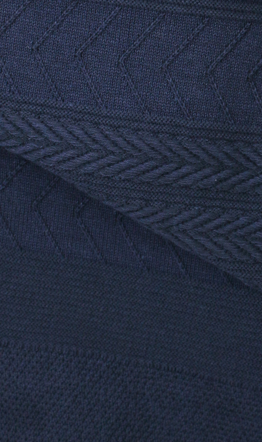 クルーネックセーター ネイビー M