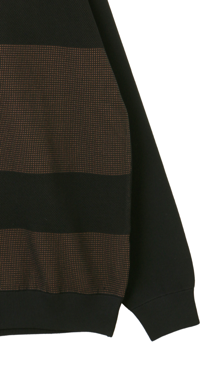 クルーネックセーター ブラウン M