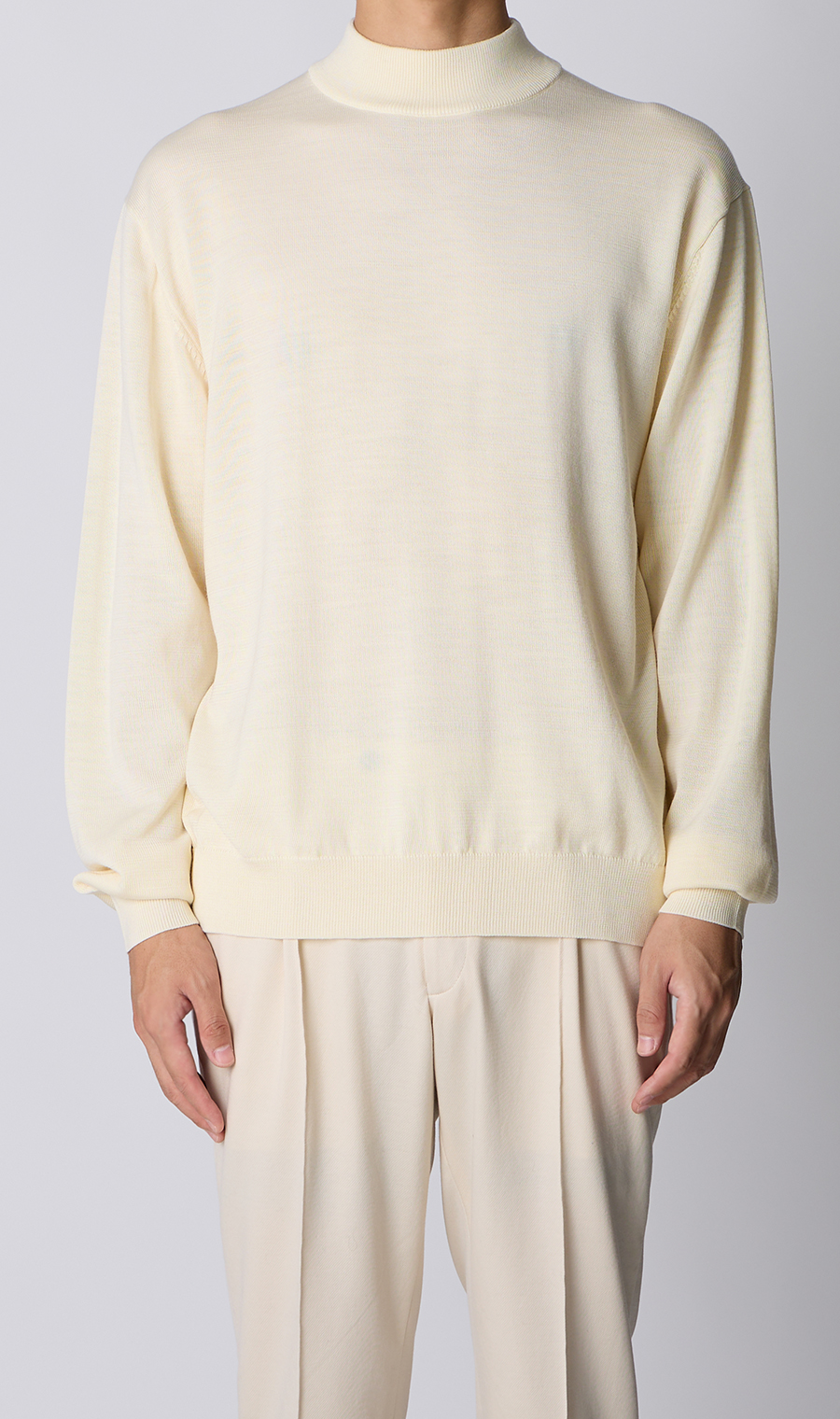 モックネックニット【TOGA MODEL】【TOGA KNIT】【2025年モデル】 ホワイト S