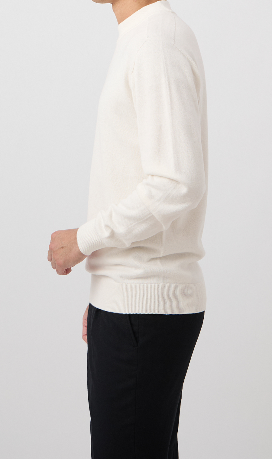 10/30販売開始|コットンカシミヤホールガーメントモックネック【TOGA KNIT】【2026年モデル】【FINAL EDITION】 ホワイト S