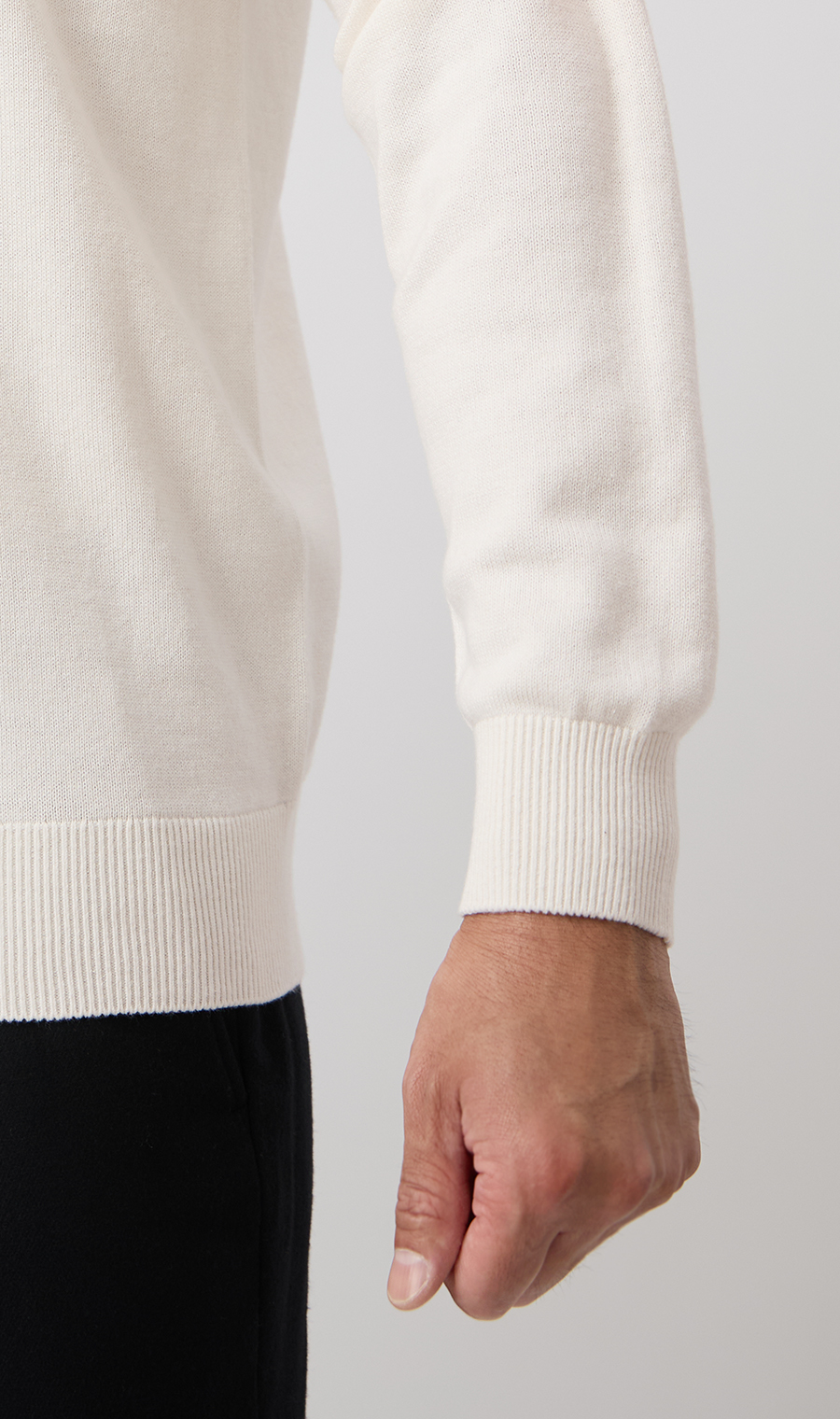 10/30販売開始|コットンカシミヤホールガーメントモックネック【TOGA KNIT】【2026年モデル】【FINAL EDITION】 ホワイト S