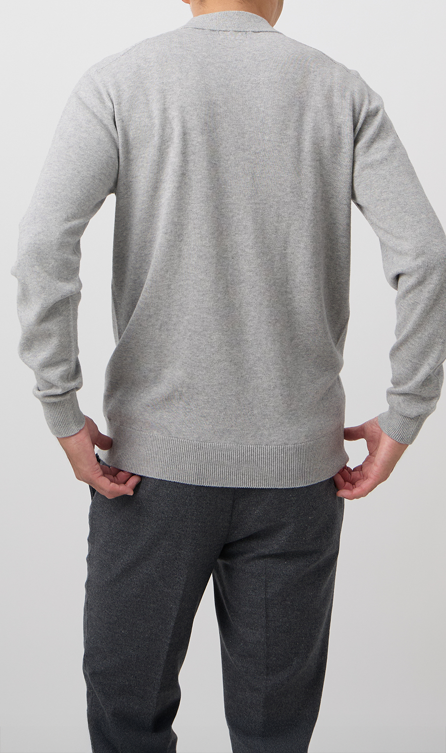 10/30販売開始|コットンカシミヤホールガーメントモックネック【TOGA KNIT】【2026年モデル】【FINAL EDITION】 ライトグレー S