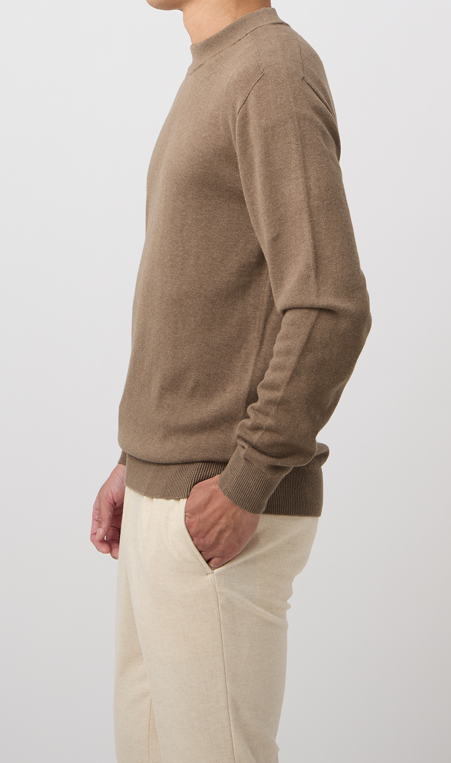 10/30販売開始|コットンカシミヤホールガーメントモックネック【TOGA KNIT】【2026年モデル】【FINAL EDITION】 ブラウン S