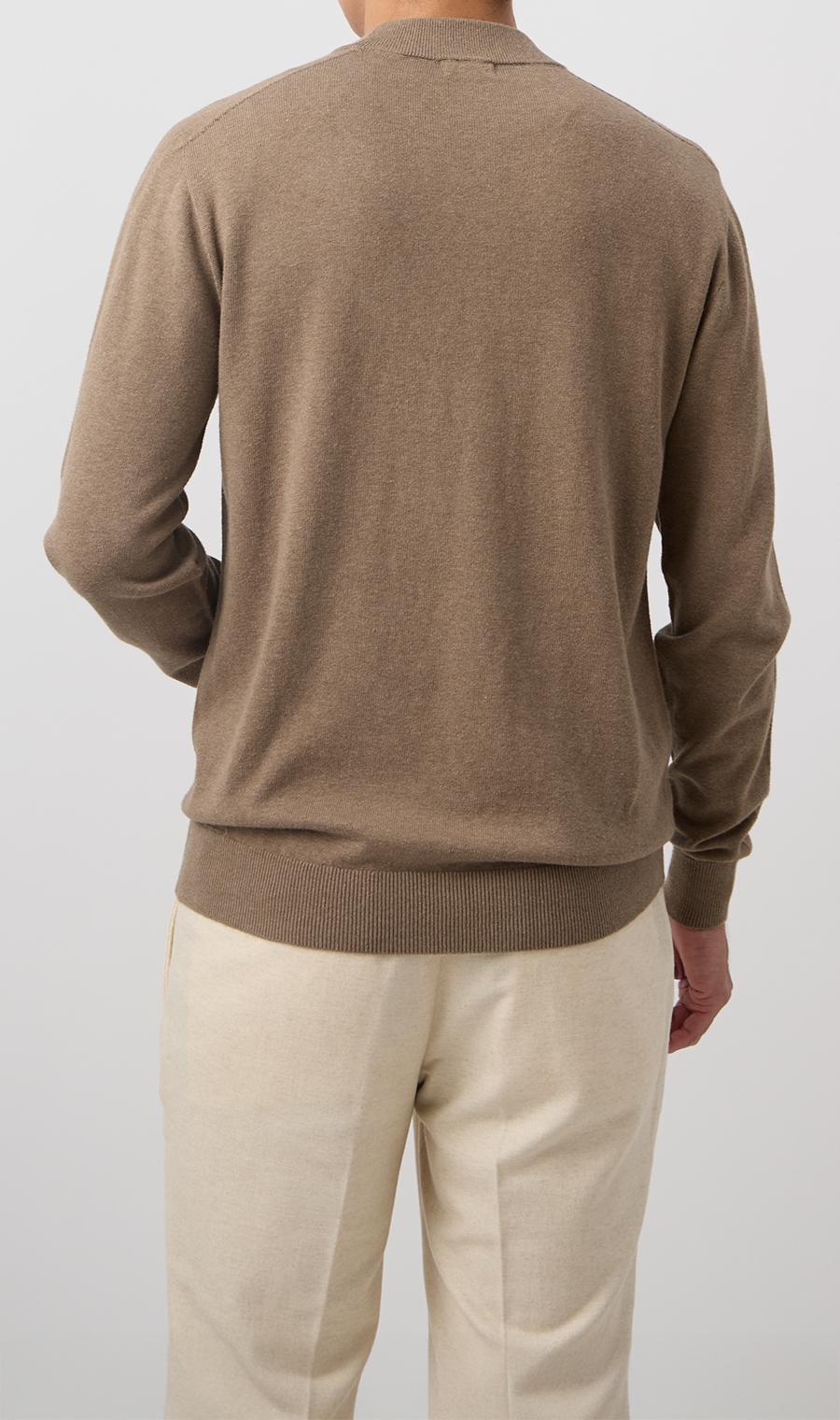 10/30販売開始|コットンカシミヤホールガーメントモックネック【TOGA KNIT】【2026年モデル】【FINAL EDITION】 ブラウン S