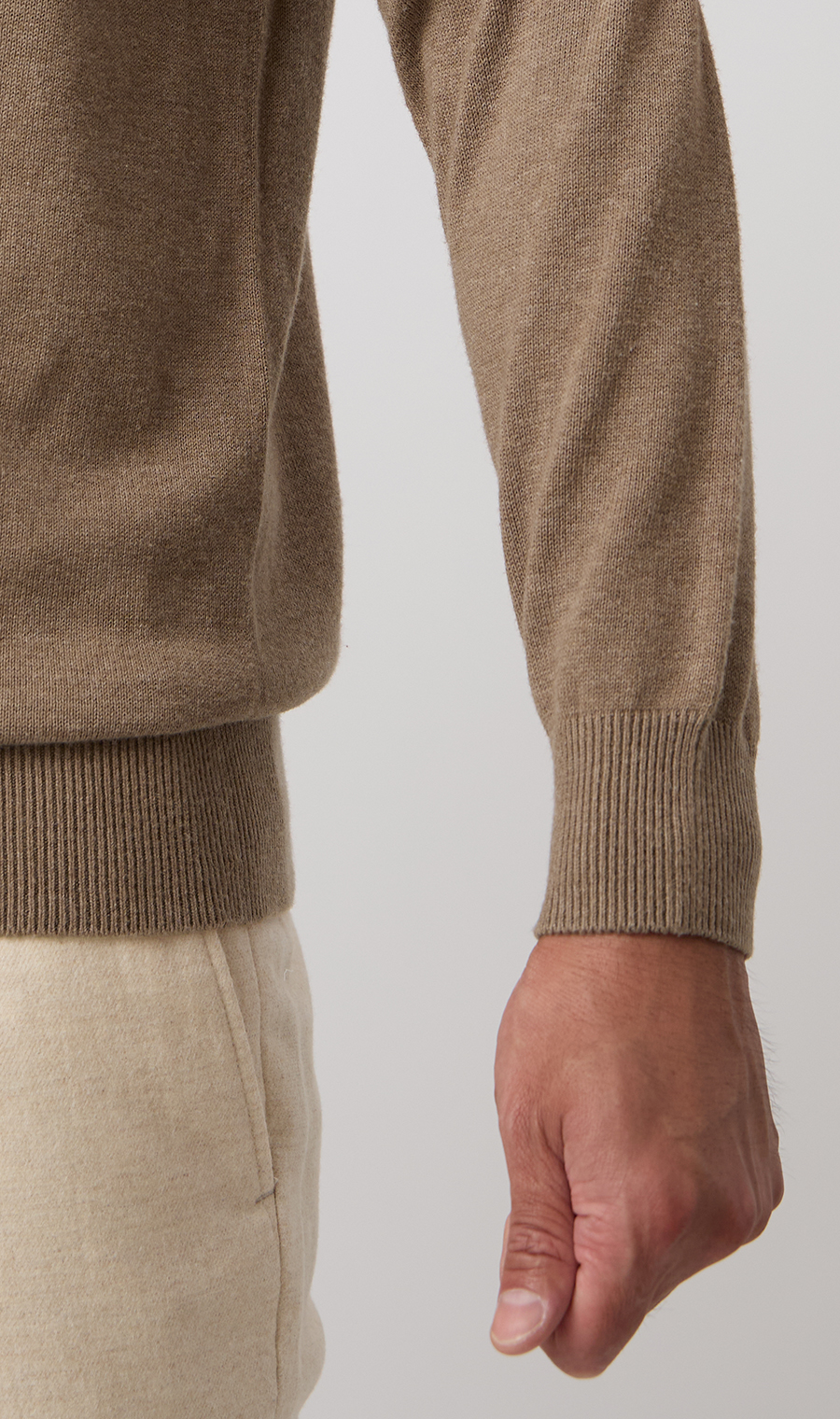 10/30販売開始|コットンカシミヤホールガーメントモックネック【TOGA KNIT】【2026年モデル】【FINAL EDITION】 ブラウン S