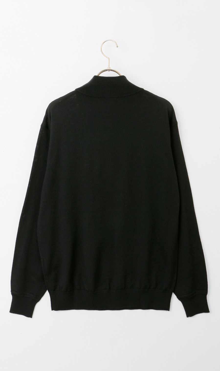 モックネックセーター【毛玉CLEAR】【＃すごセーター】 ブラック S