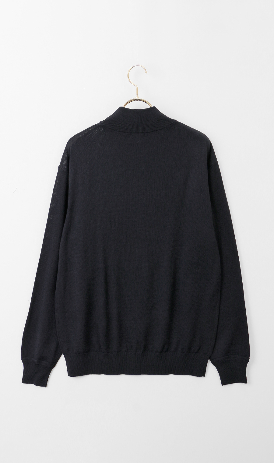 モックネックセーター【毛玉CLEAR】【＃すごセーター】 ネイビー S