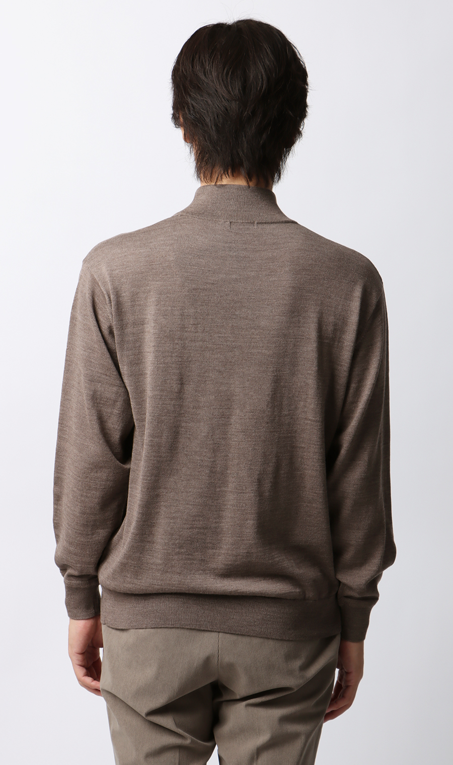 モックネックセーター【毛玉CLEAR】【＃すごセーター】 ベージュ S