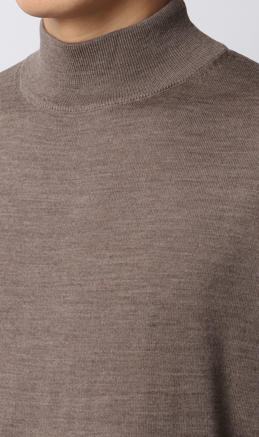 モックネックセーター【毛玉CLEAR】【＃すごセーター】 ベージュ S