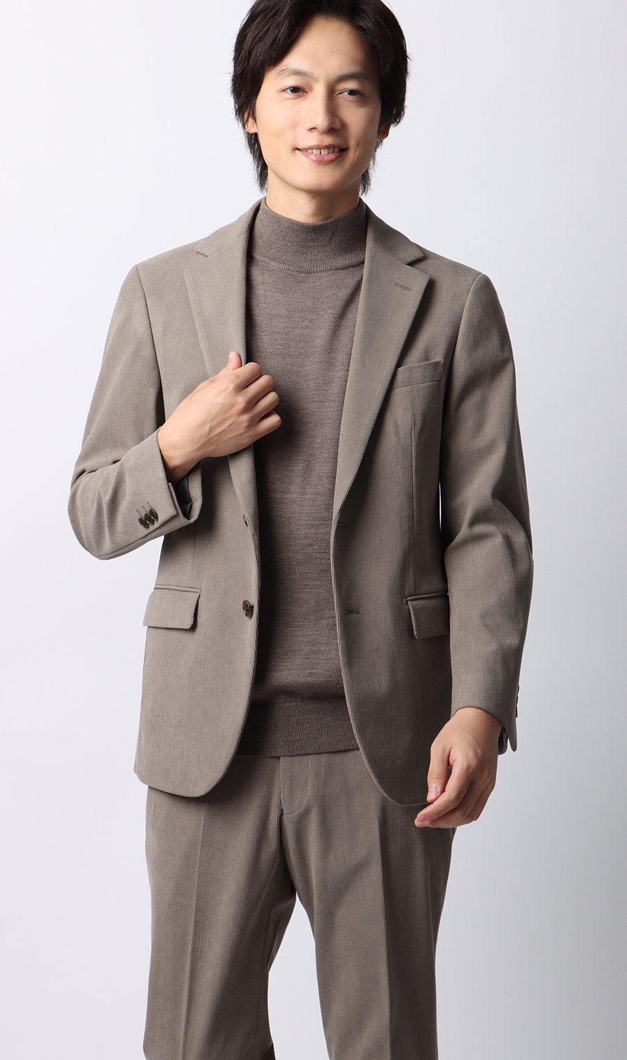 モックネックセーター【毛玉CLEAR】【＃すごセーター】 ベージュ S