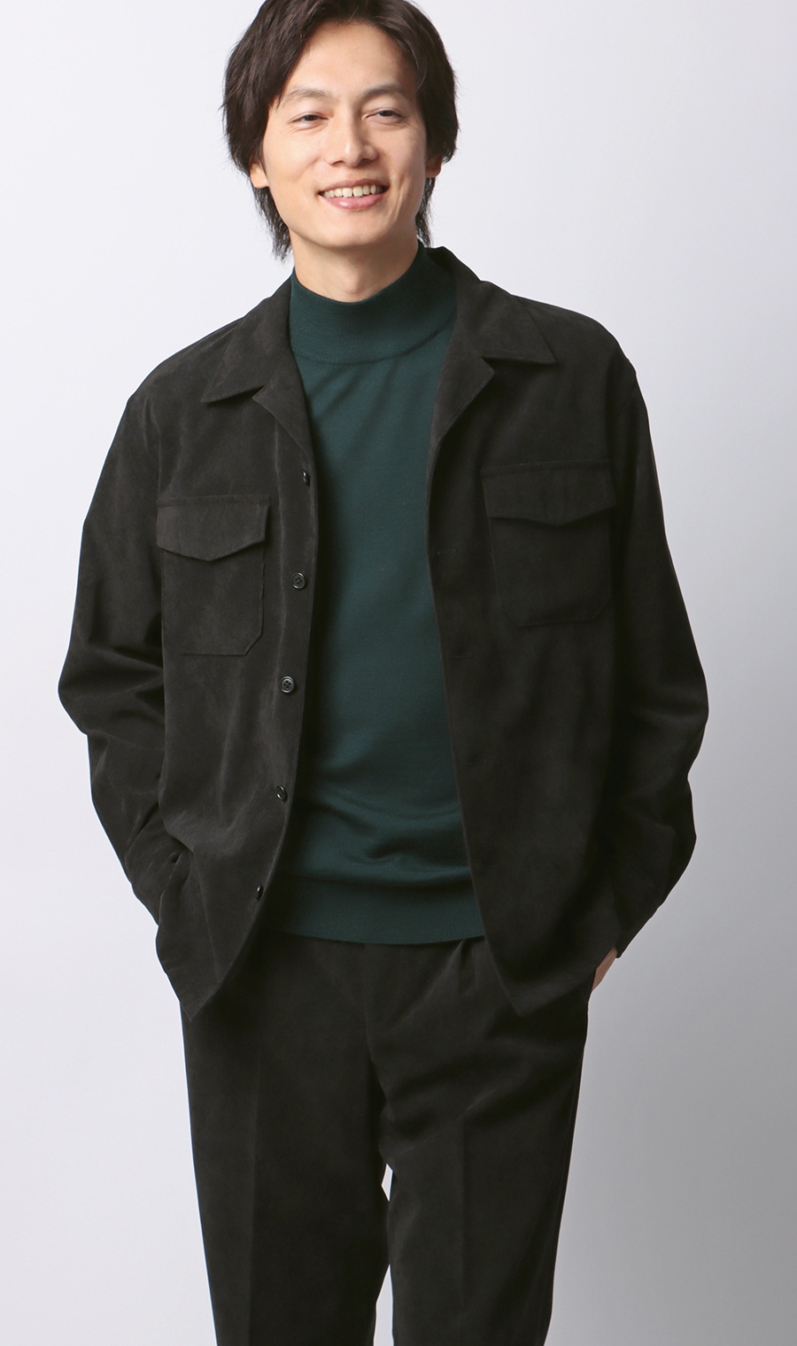 モックネックセーター【毛玉CLEAR】【＃すごセーター】 グリーン S