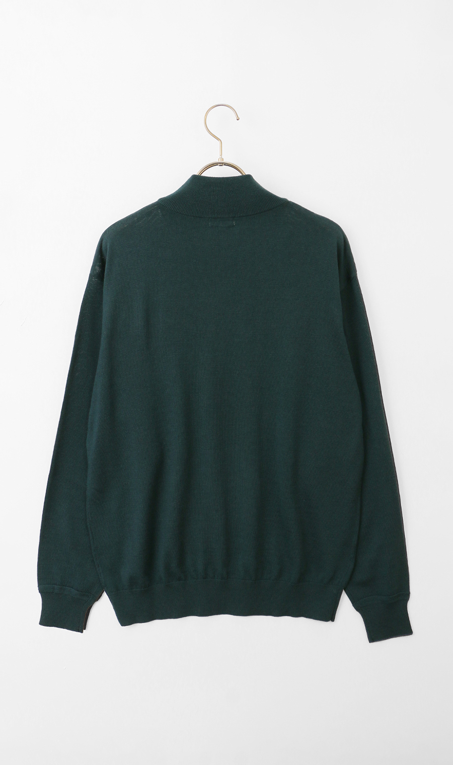 モックネックセーター【毛玉CLEAR】【＃すごセーター】 グリーン S