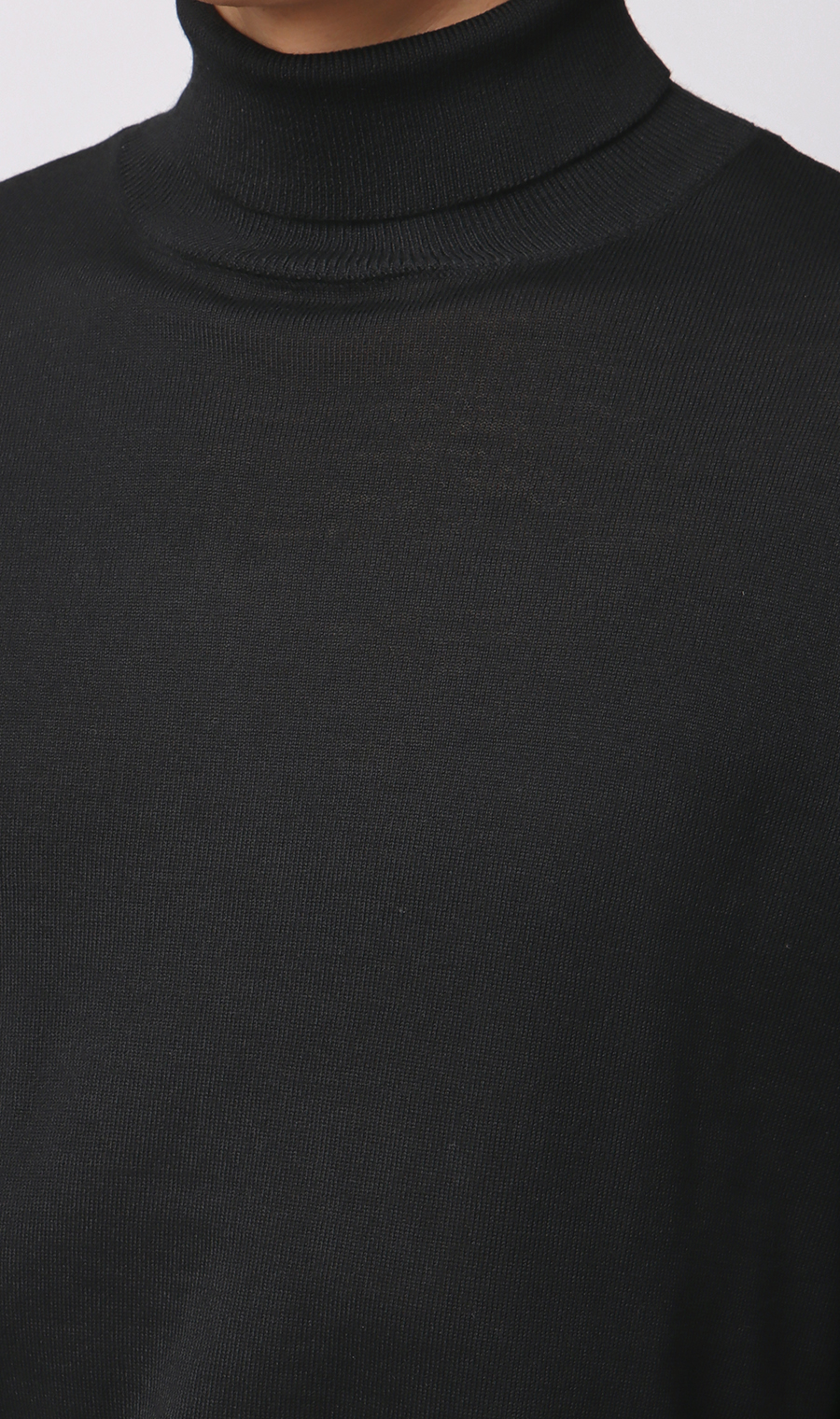 タートルネックセーター【毛玉CLEAR】【＃すごセーター】 ブラック S