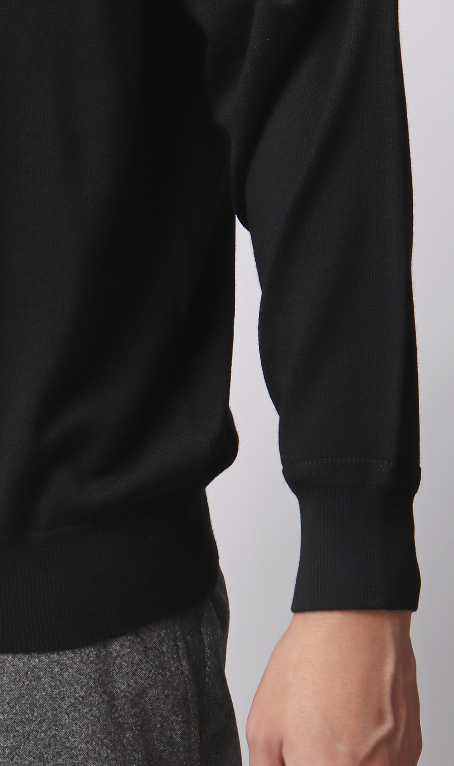 タートルネックセーター【毛玉CLEAR】【＃すごセーター】 ブラック S