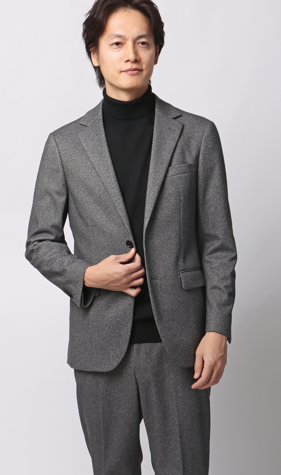 タートルネックセーター【毛玉CLEAR】【＃すごセーター】 ブラック S