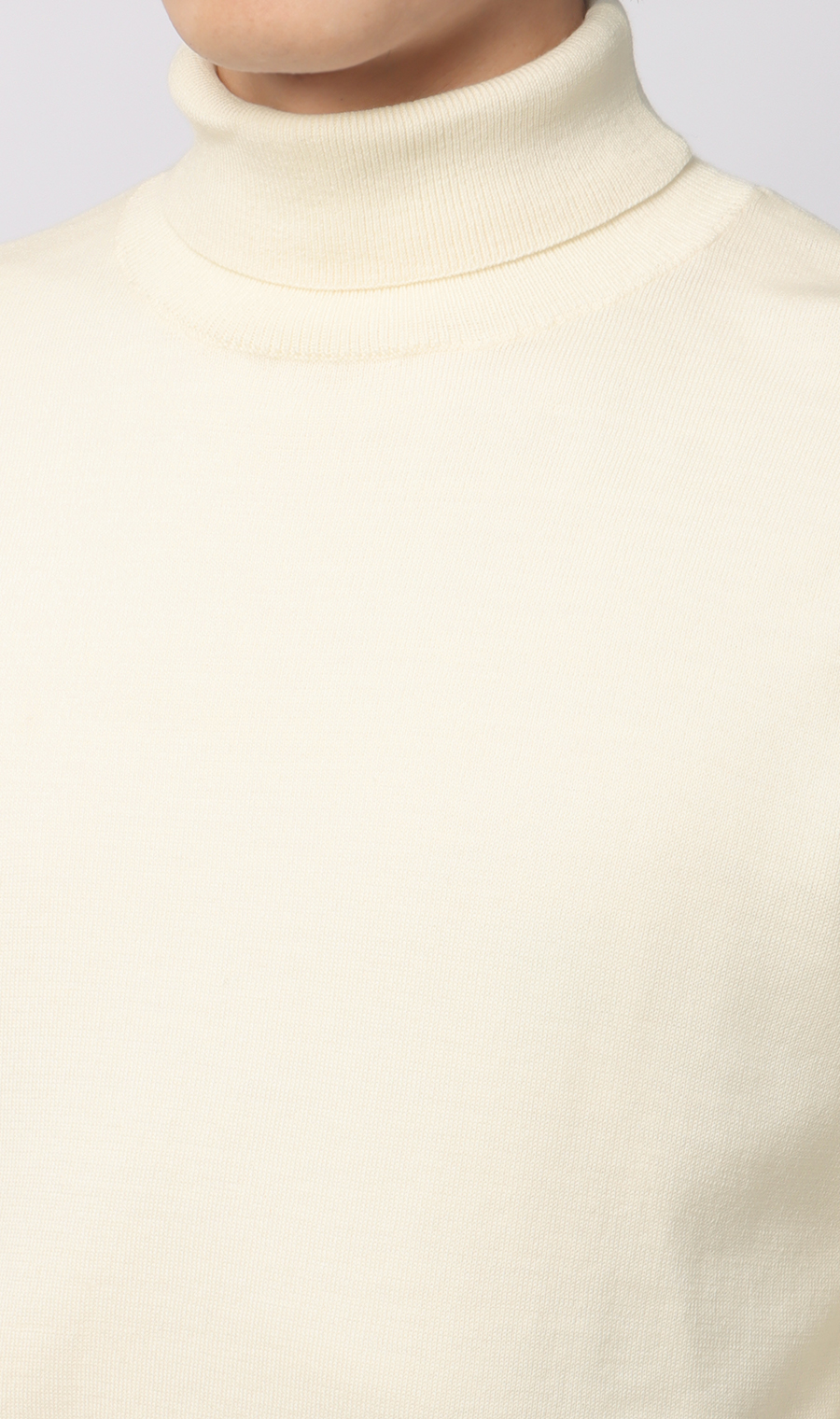 タートルネックセーター【毛玉CLEAR】【＃すごセーター】 オフ S