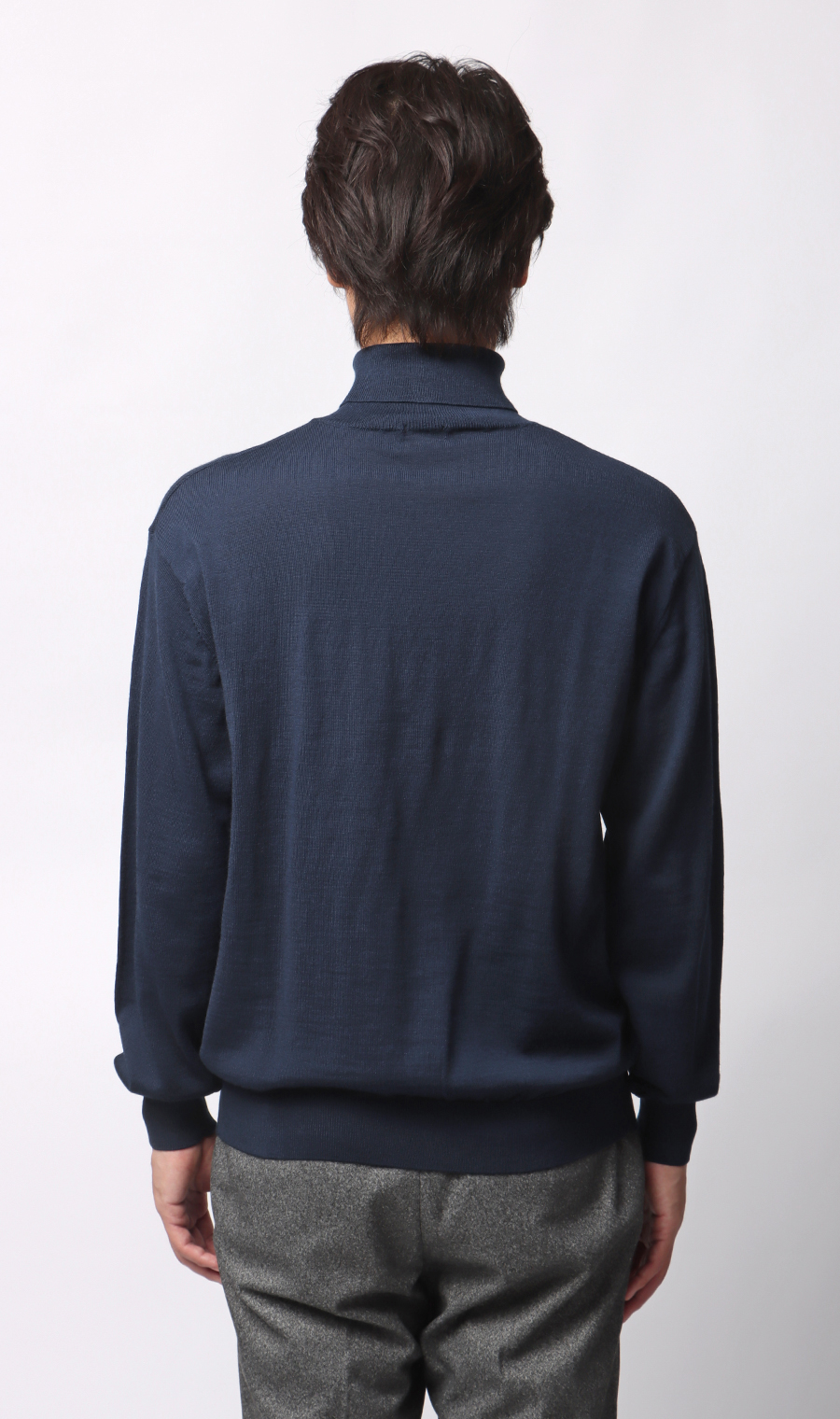 タートルネックセーター【毛玉CLEAR】【＃すごセーター】 ブルー S