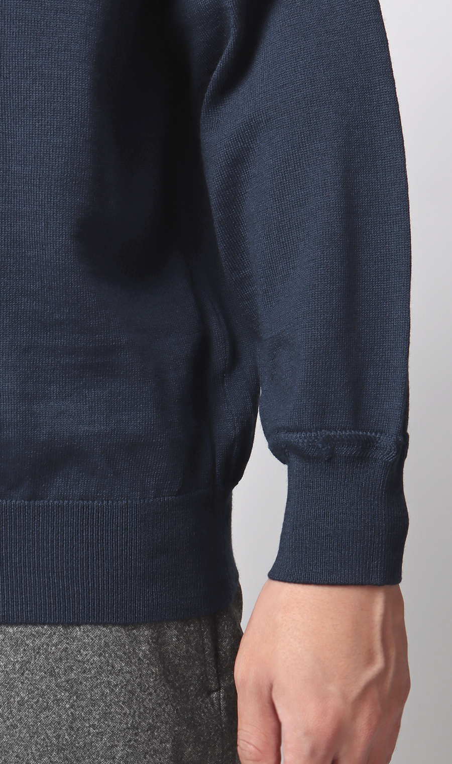 タートルネックセーター【毛玉CLEAR】【＃すごセーター】 ブルー S