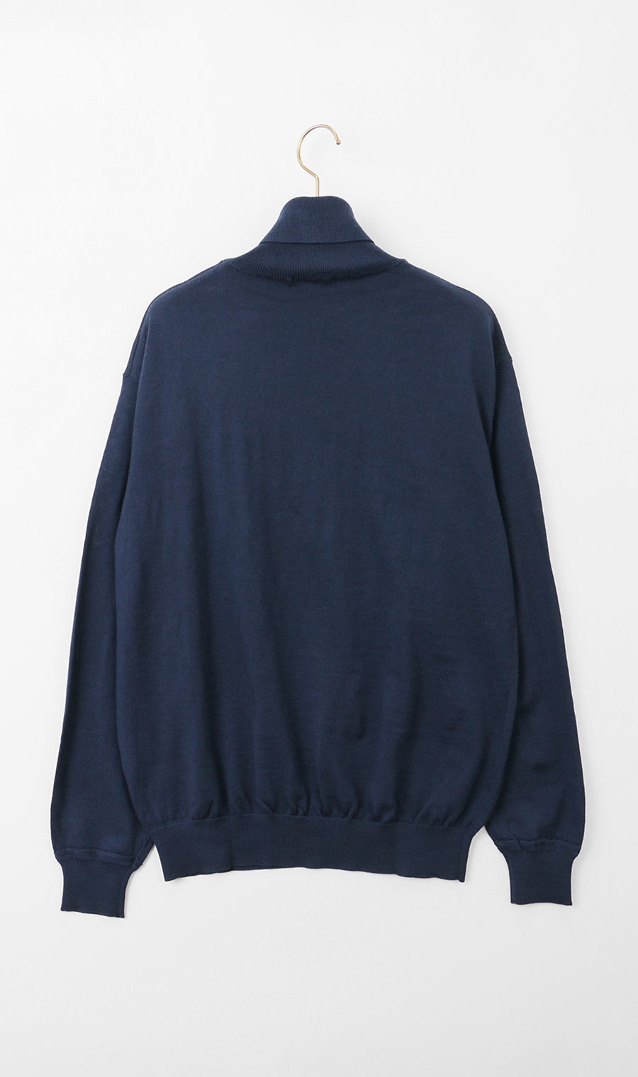 タートルネックセーター【毛玉CLEAR】【＃すごセーター】 ブルー S
