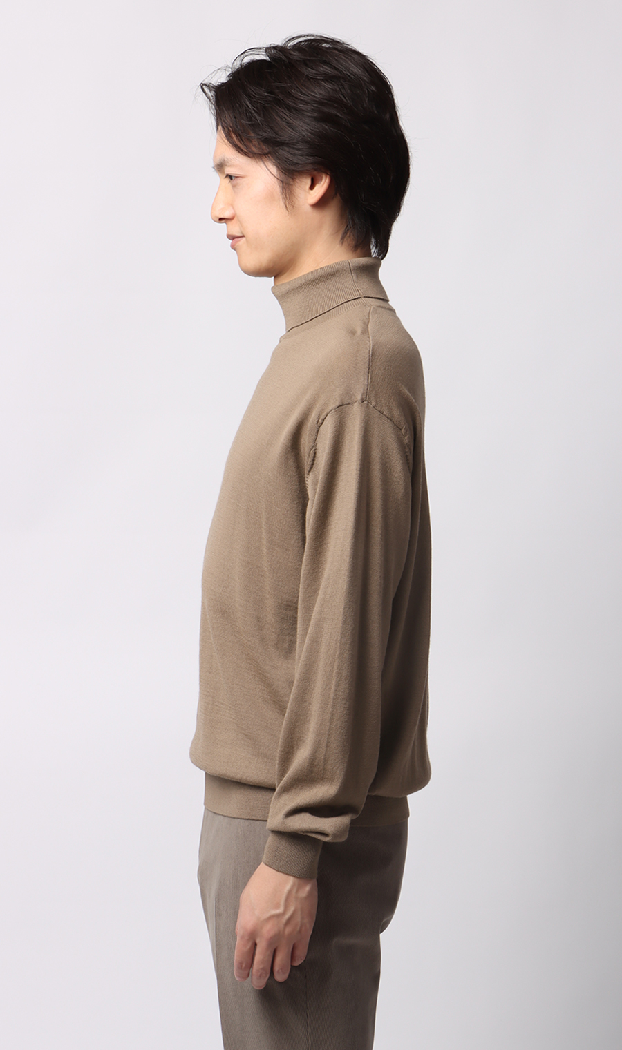 タートルネックセーター【毛玉CLEAR】【＃すごセーター】 ベージュ S