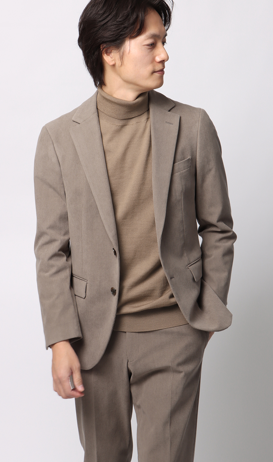 タートルネックセーター【毛玉CLEAR】【＃すごセーター】 ベージュ S