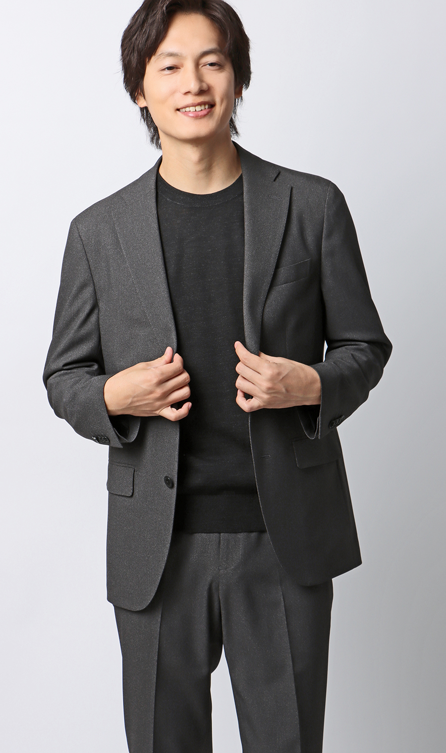 圓領毛衣 【毛球CLEAR】 【#超棒毛衣】 炭灰色S