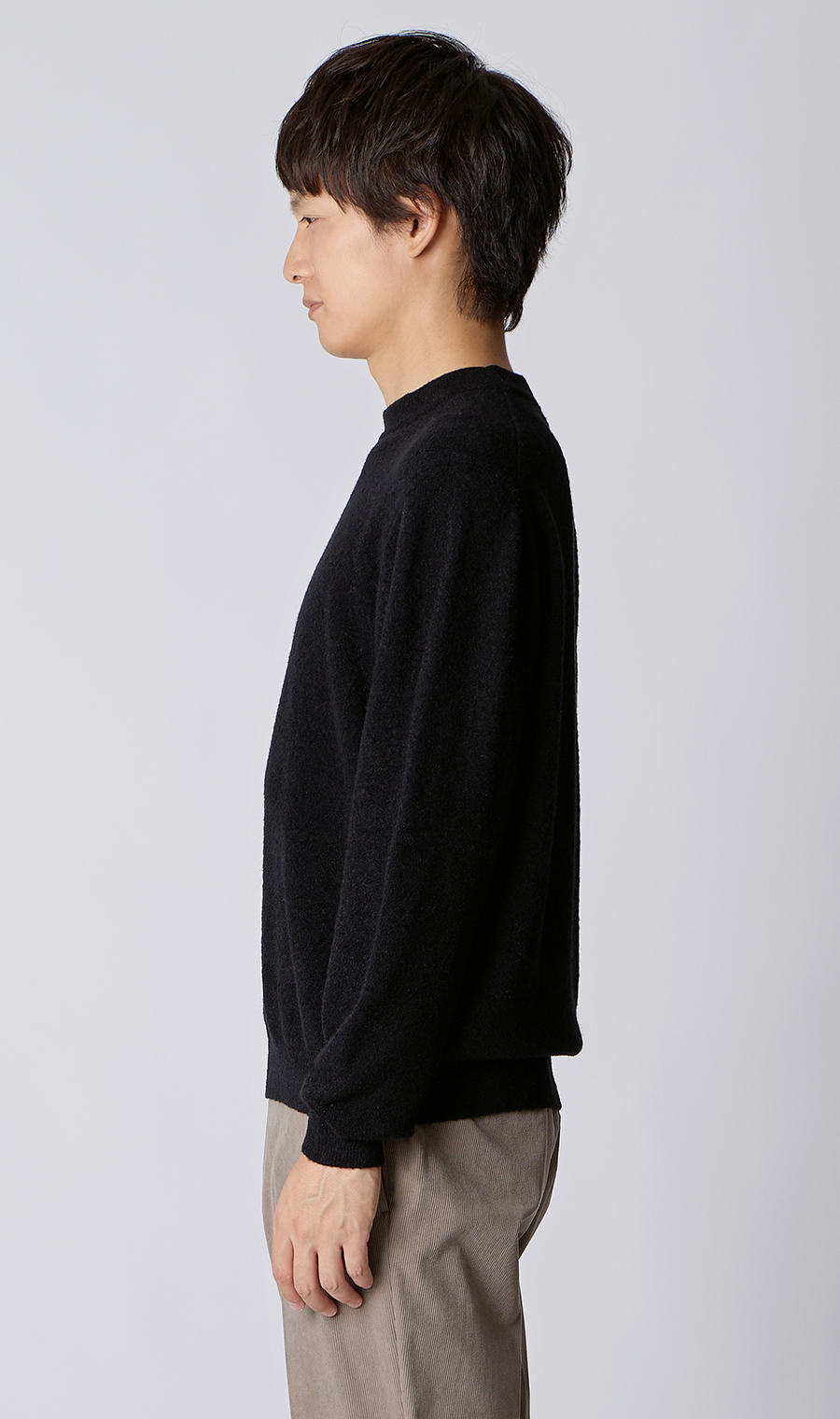 モックネックセーター【ブークレヤーン】 ブラック S