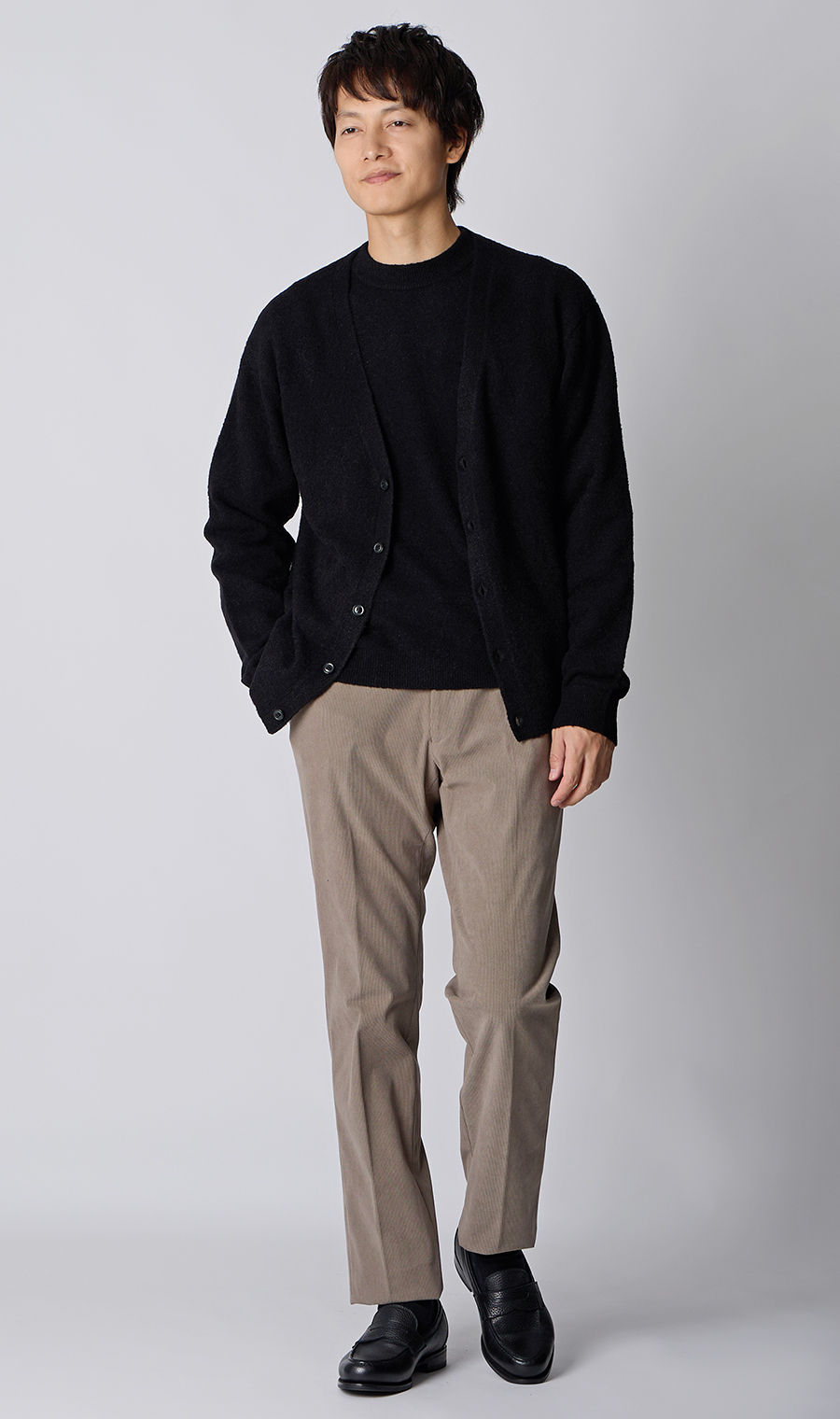 モックネックセーター【ブークレヤーン】 ブラック S