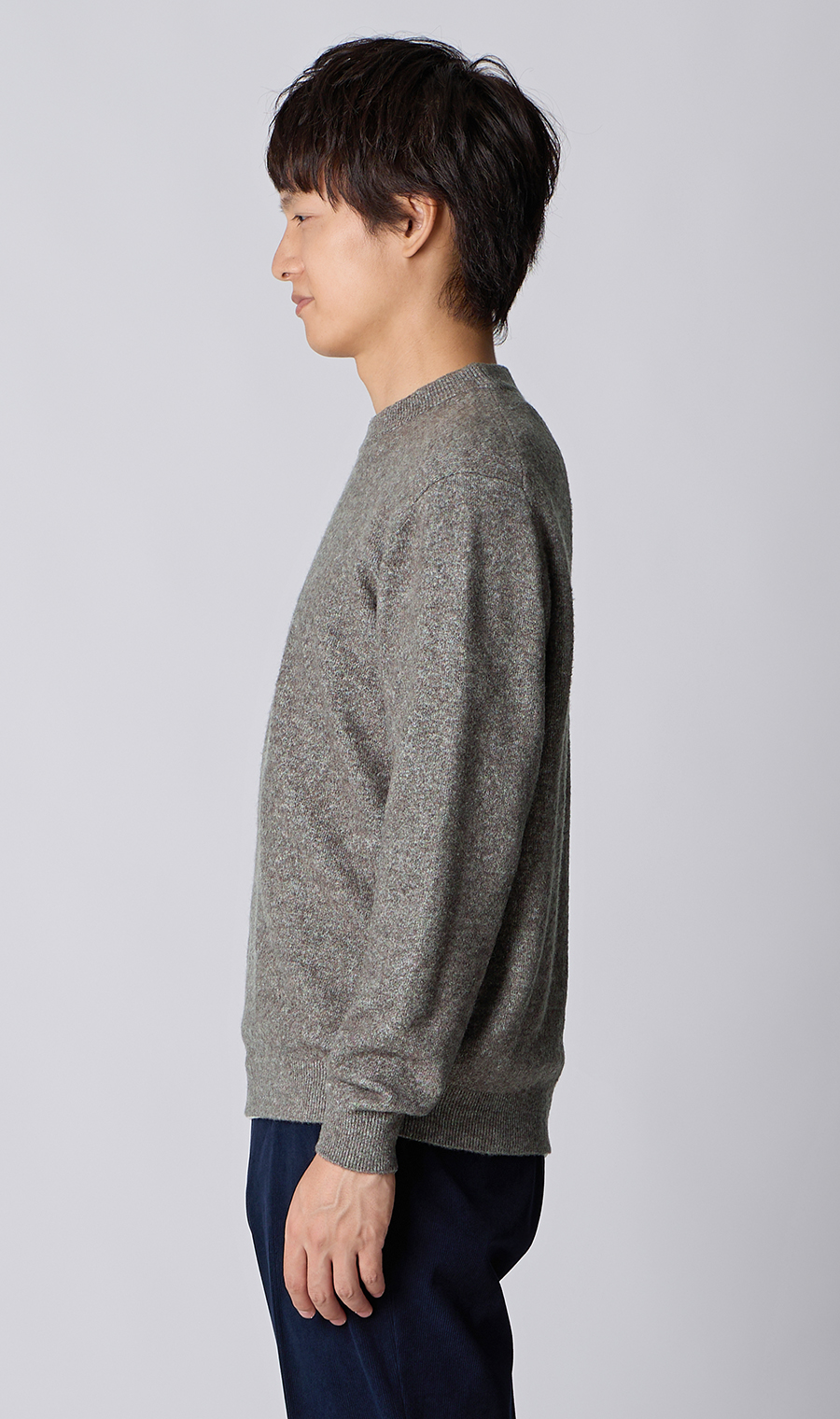 モックネックセーター【ブークレヤーン】 グレー S