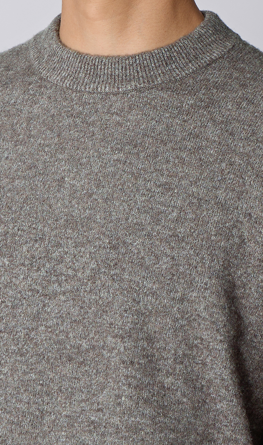 モックネックセーター【ブークレヤーン】 グレー S