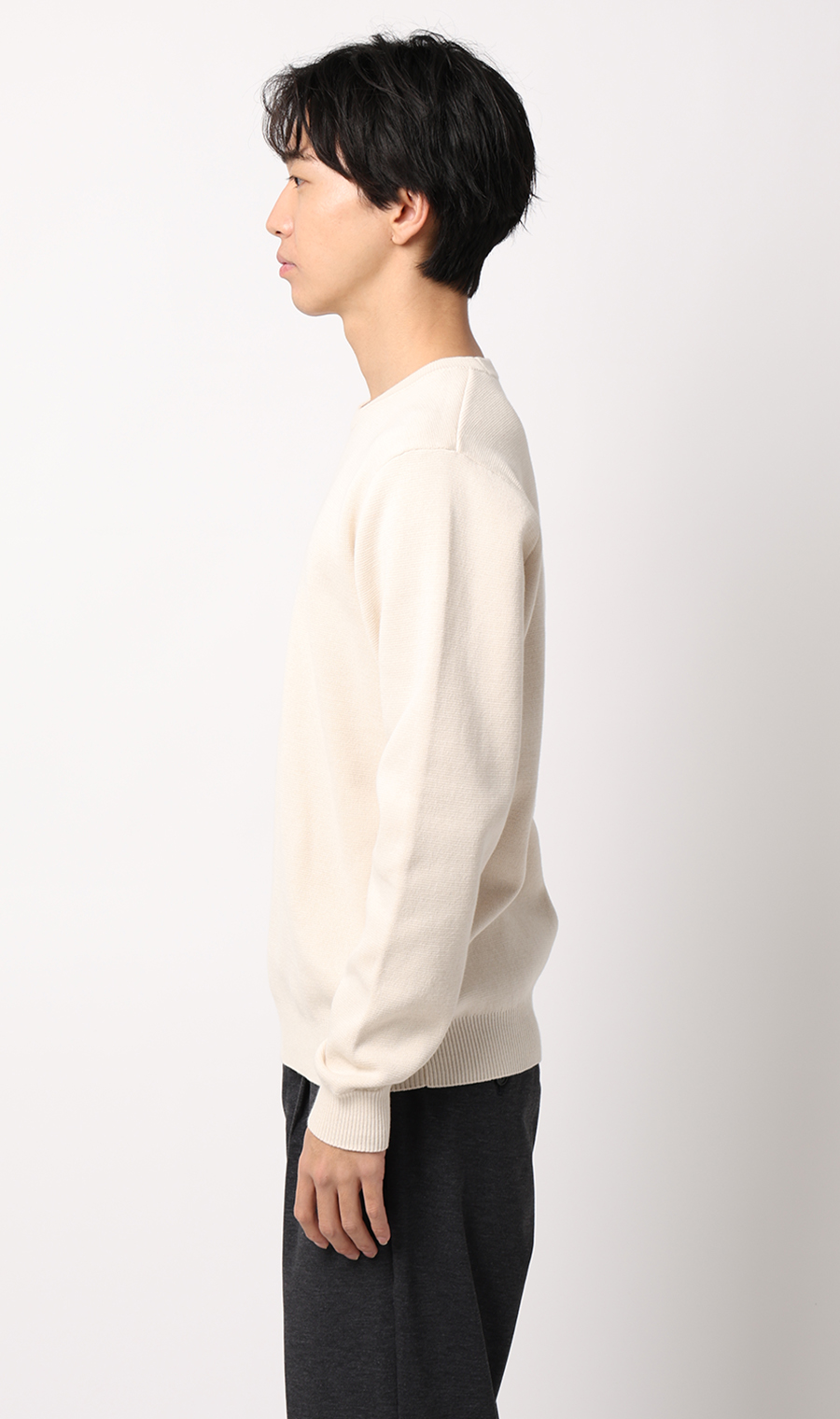 クルーネックニット【CONTROLα】 オフ M