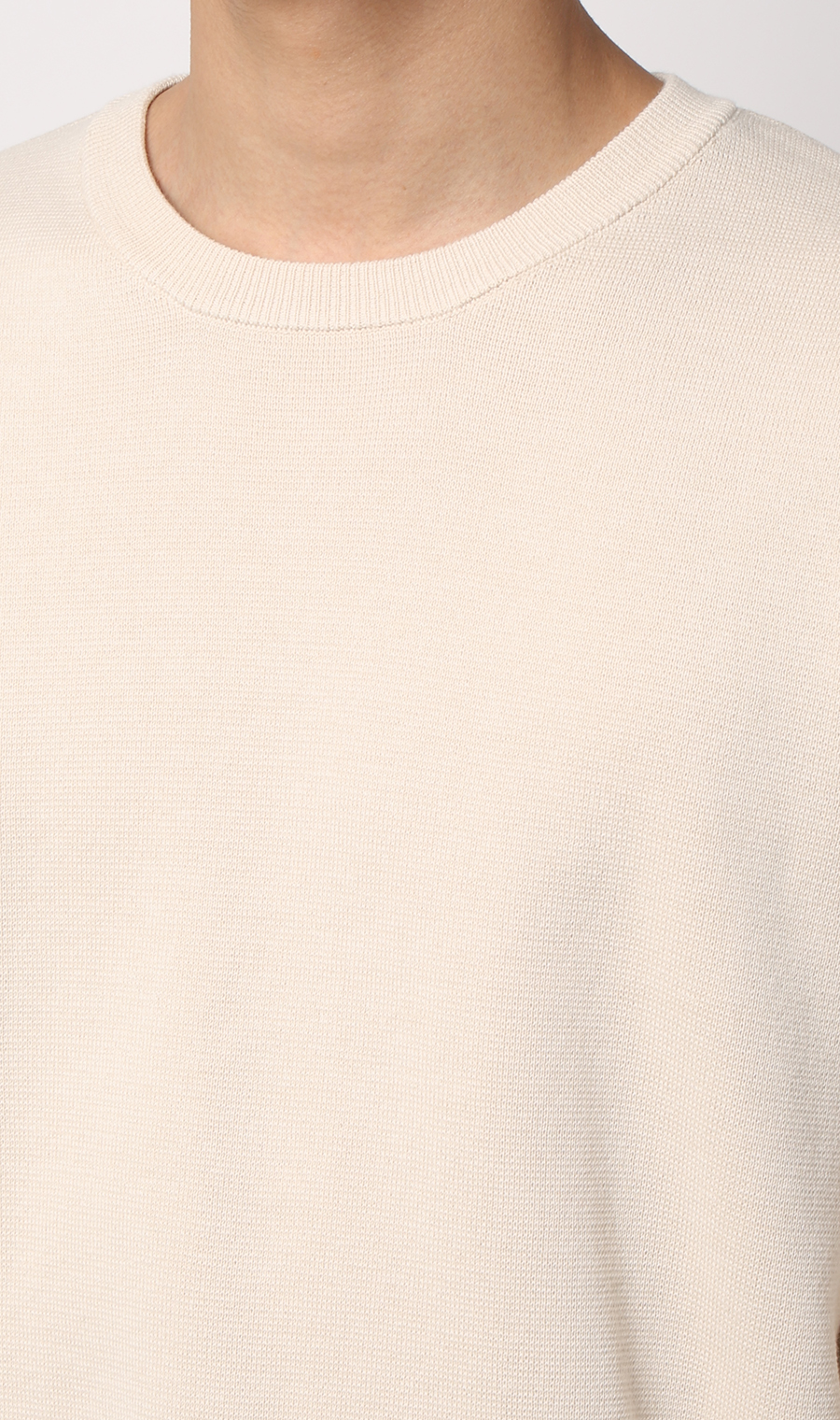 クルーネックニット【CONTROLα】 オフ M